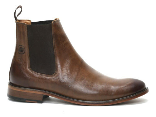 Bota Chelsea Masculina Em Couro Legítimo Estilo Italiana